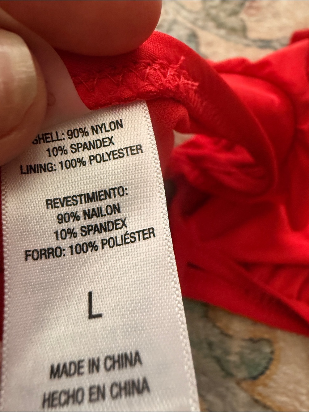 Shade & Shore Red Ruffle Triangle Bikini Set - Picture 4 of 4